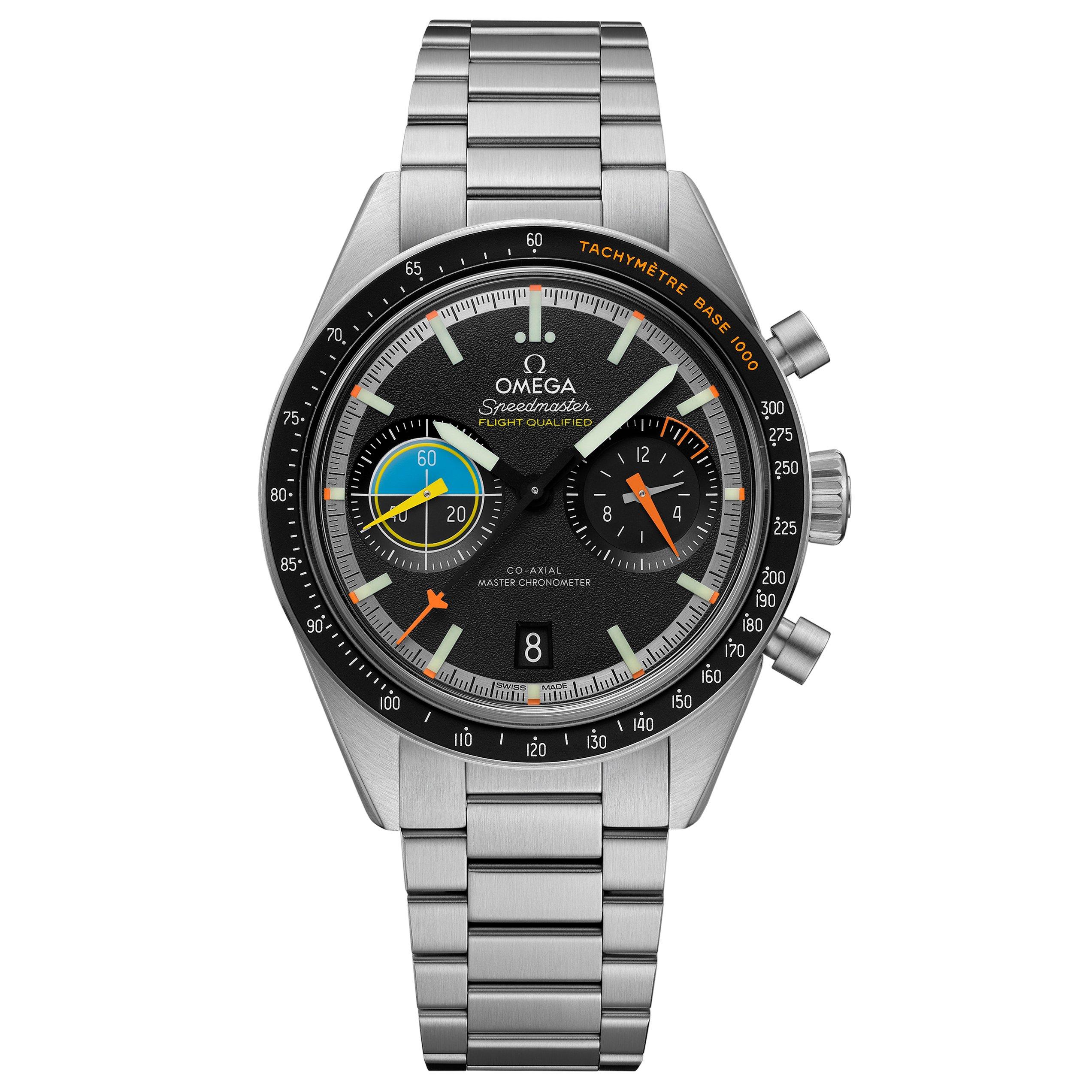 OMEGA Speedmaster Pilot Stainless Steel Men's Watch 40 mm, Black