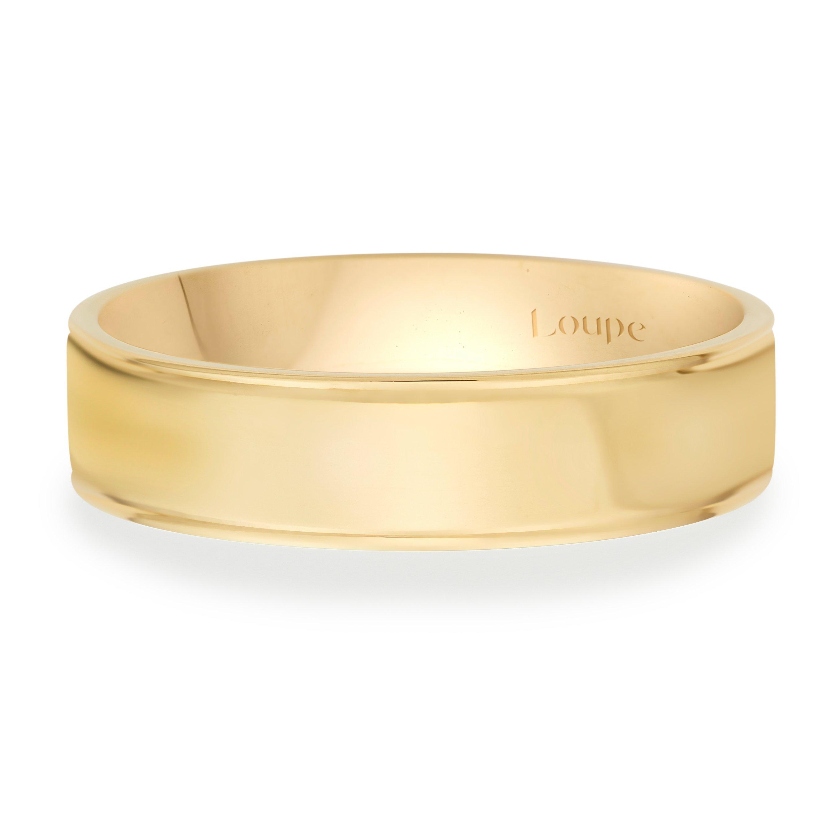 Loupe Icons Wedding Ring in 18ct Yellow Gold