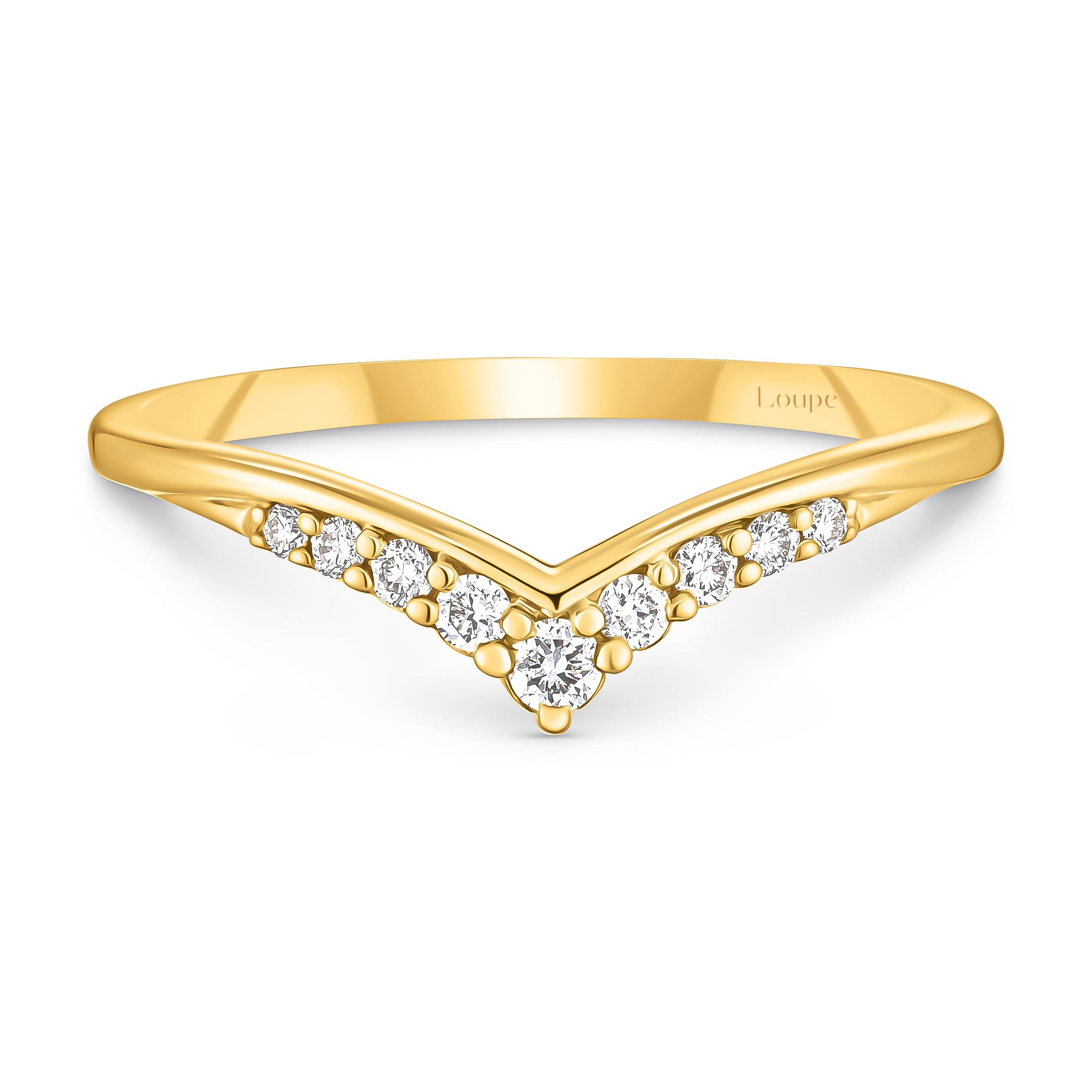 Loupe Icons Diamond Wedding Ring in 18ct Yellow Gold | LOU-0148632 ...